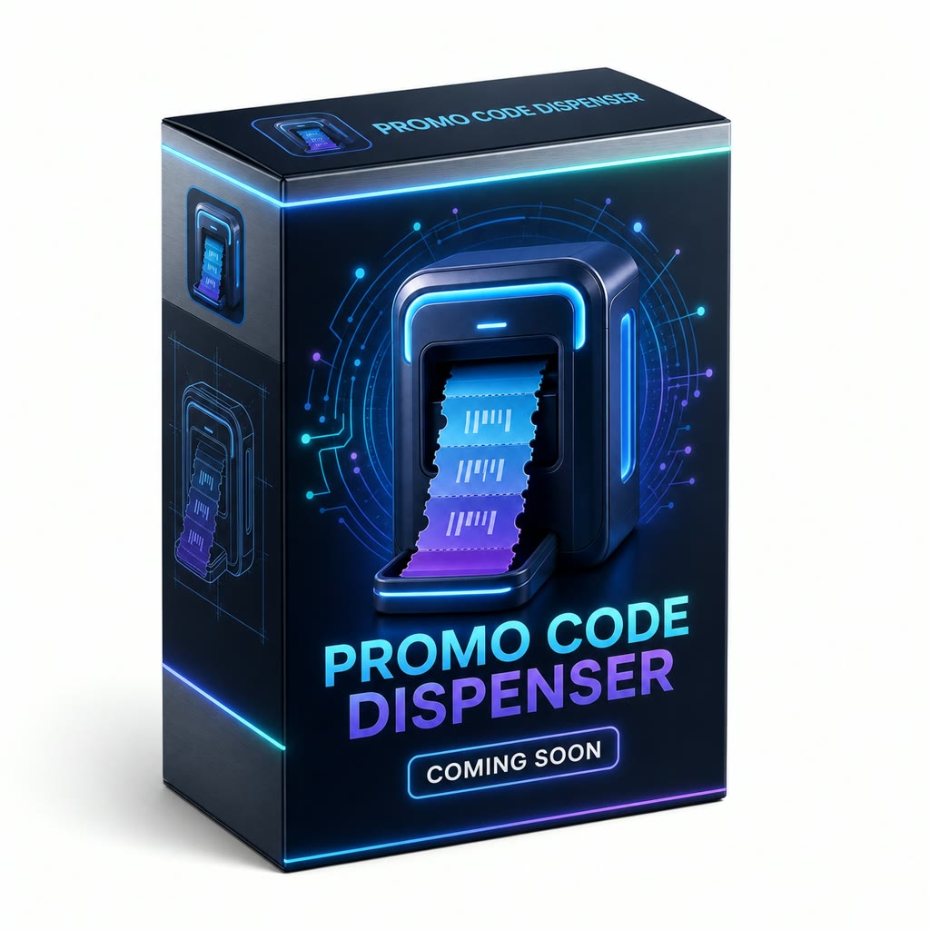 Promo Code Dispenser coming soon