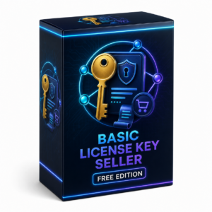 BASIC License Key Seller Free Edition software box