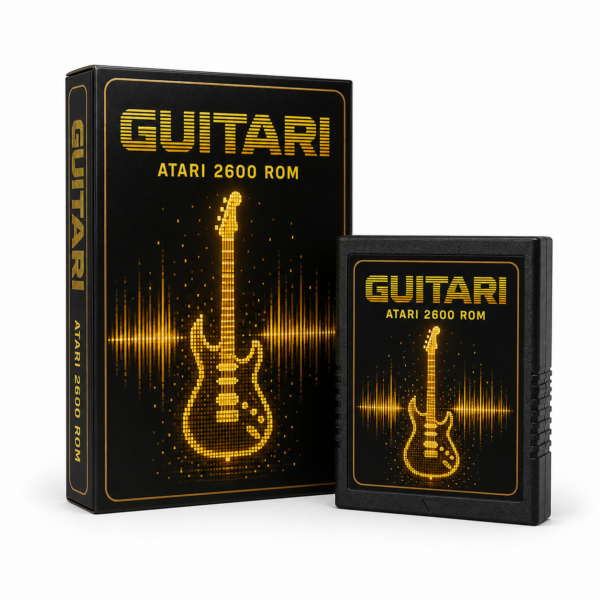 Guitari Atari 2600 music ROM product box
